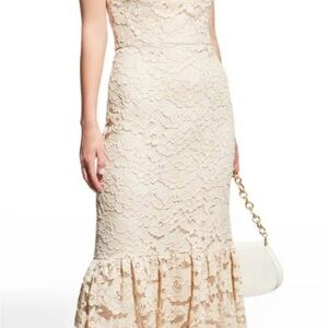 Elegant Lace Cream Dress